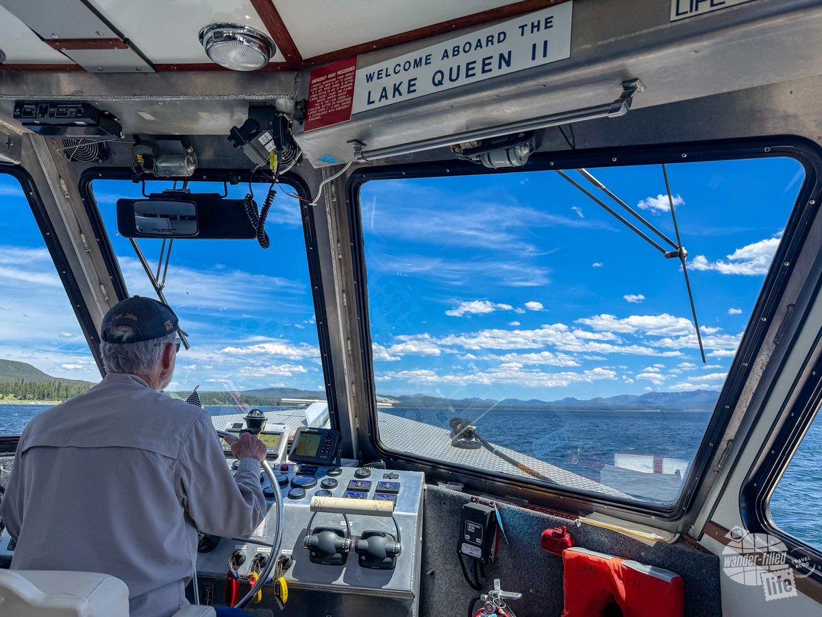 wander_filled's tweet photo. We’ve made a point to do things that we have never done before on this trip to Yellowstone. Today, with both that and the heat (mid 90s!) in mind, we decided to take a scenic boat tour on Yellowstone Lake. It was really neat! 

#WanderFilled #FindYourPark #ThatsWY #Yellowstone https://t.co/CZbk5Vn4yB