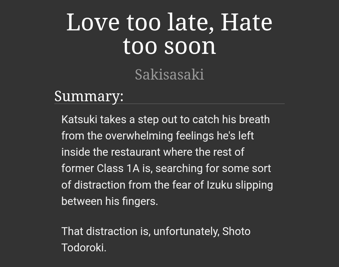 deokksussy's tweet photo. 8k word TodoBaku / Unrequited BkDk fic i just finished writing.. please give it a read, I worked hard!
#todobaku #tdbk #bkdk #dkbk #fic
https://t.co/kcvAfGSeUp https://t.co/lO2uKZKxo9