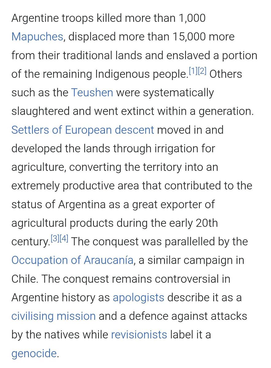 Gunning2004's tweet photo. @finidentaduras Why do you think no one knows about Argentina colonism https://t.co/0SNjFdoIV5