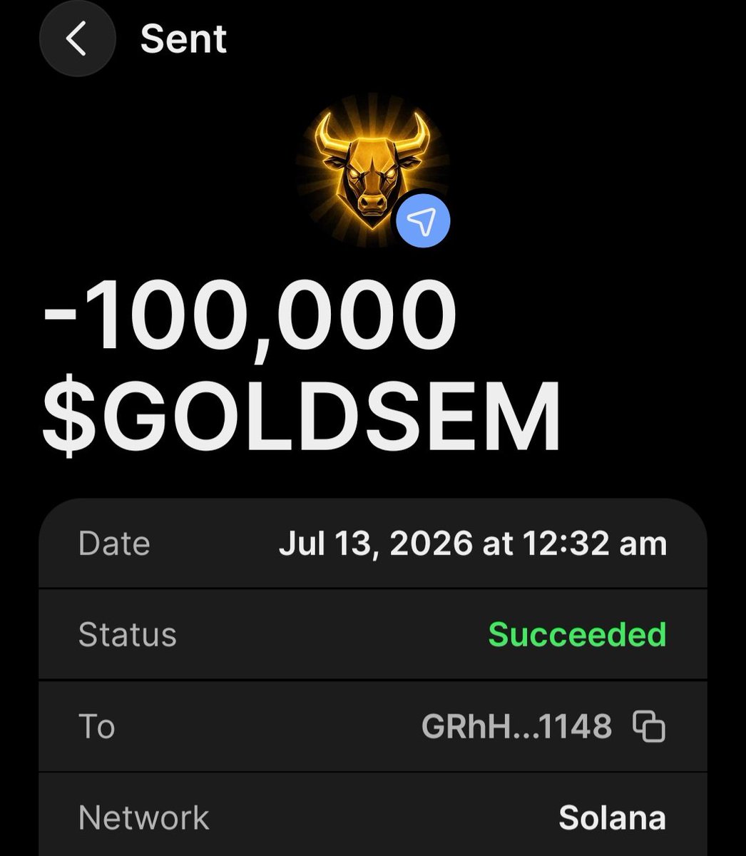 GoldenBullSol1's tweet photo. 🚨 You're still early on $GOLDSEM 🐂

Secure your spot now.

📥 Drop your $SOL wallet below. 🔥

#GOLDSEM https://t.co/m775lzisBL