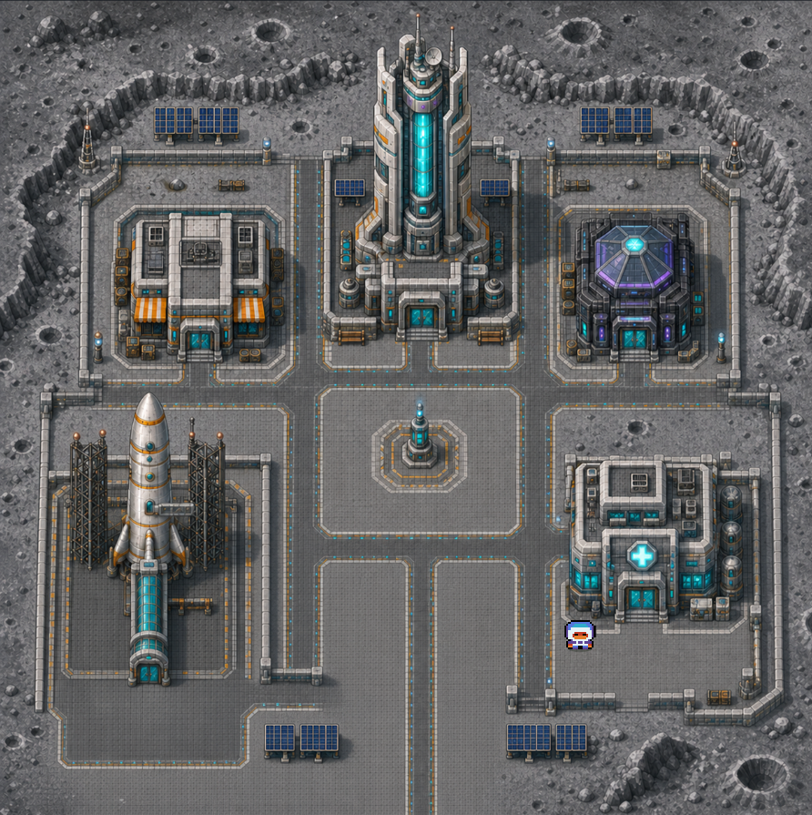 soltokemons's tweet photo. We went to the Moon.
South of Willow Town, Cape Sol Launchpad is open. Complete The Moonshot quest, craft your Spacesuit, board the rocket, and touch down on lunar ground.

Explore Lunar City and the wild Reserve where 20 brand-new Lunar-type Soltokemons are waiting .

This is only the beginning more cosmic zones and story chapters coming soon. 
Play free at https://t.co/dUonw3KAeP