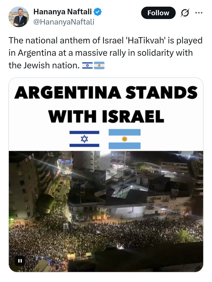 Gunning2004's tweet photo. @sandrabronzina Fck the racist, Zionist Argentina https://t.co/KRqfrjNsN8