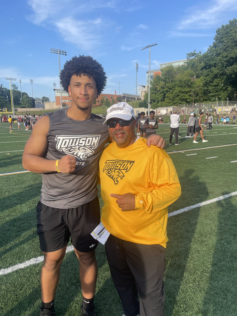 JBI_general11's tweet photo. Thank you @PeteShinnick for the great experience I had at the @Towson_FB camp today. @CoachBMyers @DarianDulin @LionsRecruits @Coach_PThompson https://t.co/J8KFYSfnjW