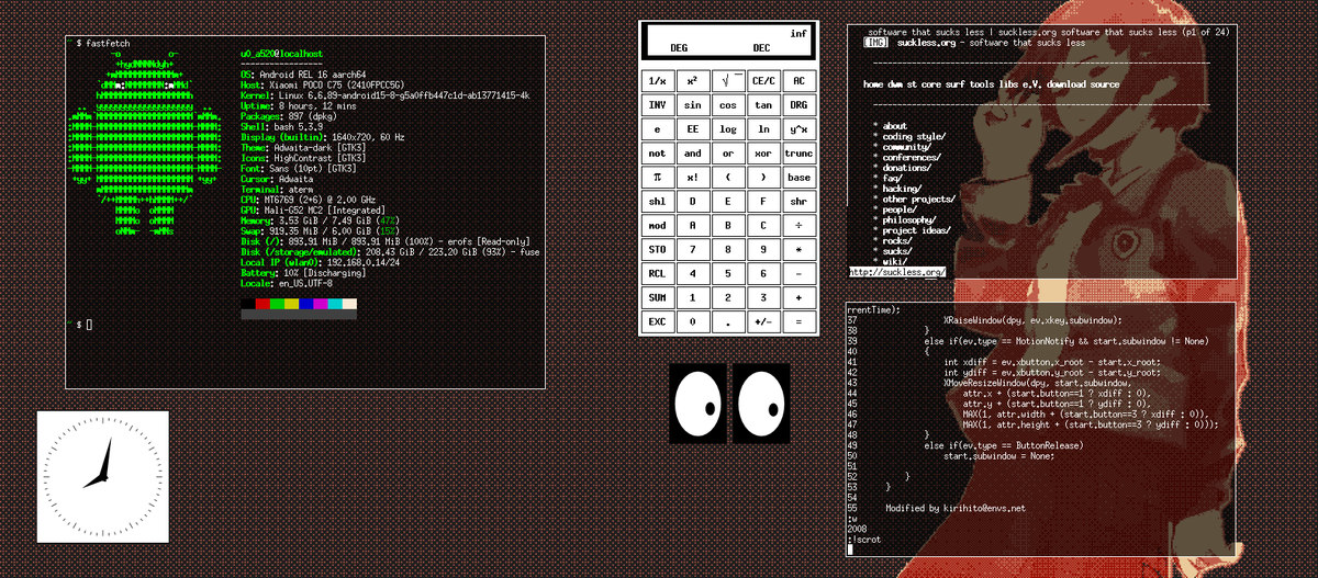 bot_unixporn's tweet photo. [tinywm] a suckless setup
Link: https://t.co/9ub9IBS4ev

#unixporn #linux #screenshot https://t.co/uAfj85oVE2