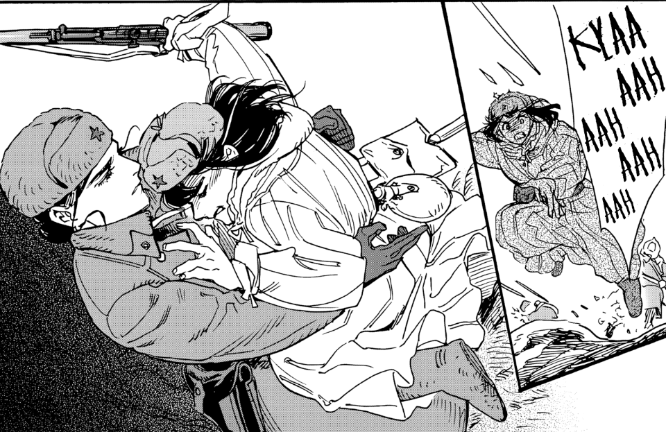 cursedamage's tweet photo. do you believe in the toxic age gap yuri between a soviet sniper and her instructor. https://t.co/aL0ePKNDNw