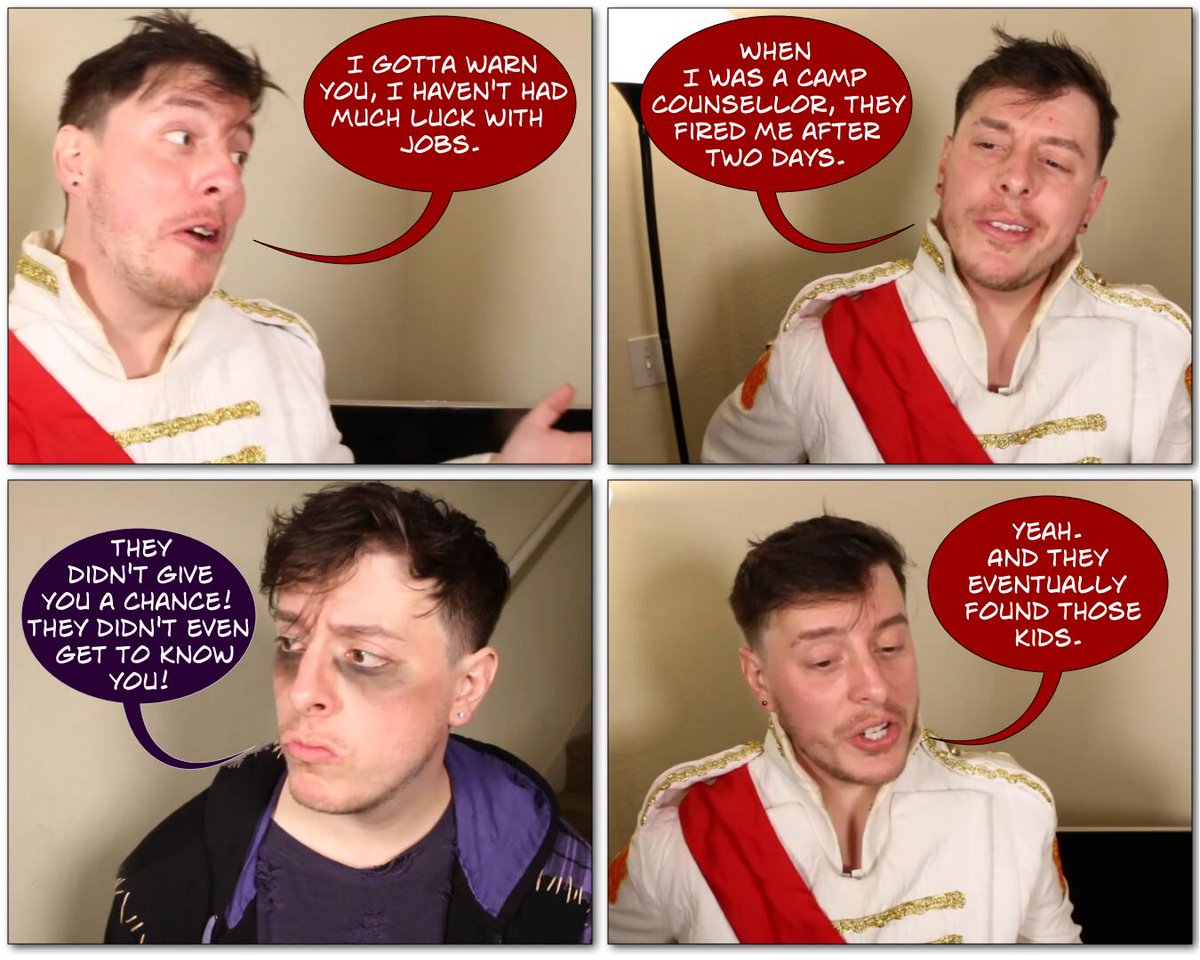 manbemel's tweet photo. Bad Luck With Jobs. From an incorrect quote.
#thomassanders #sanderssides #sanderssidesincorrectquote #sanderssidesphotocomic #romansanders #virgilsanders https://t.co/QI2VyMhxMZ