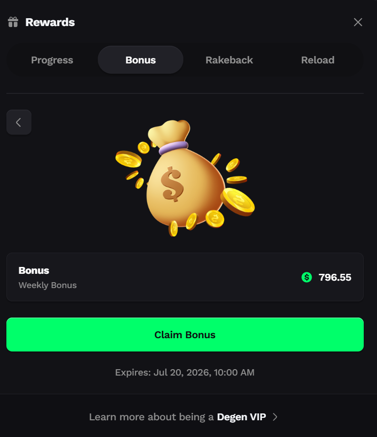 BallyRewards's tweet photo. Weekly Bonus on @degencom just dropped!

Player's using code BALLY claim DOUBLE!
https://t.co/2CRWAa2KoH

Tipping $25 to 1 Lucky Person who drops their Degen username on code BALLY! 🎁 https://t.co/qMPmBZeQCd