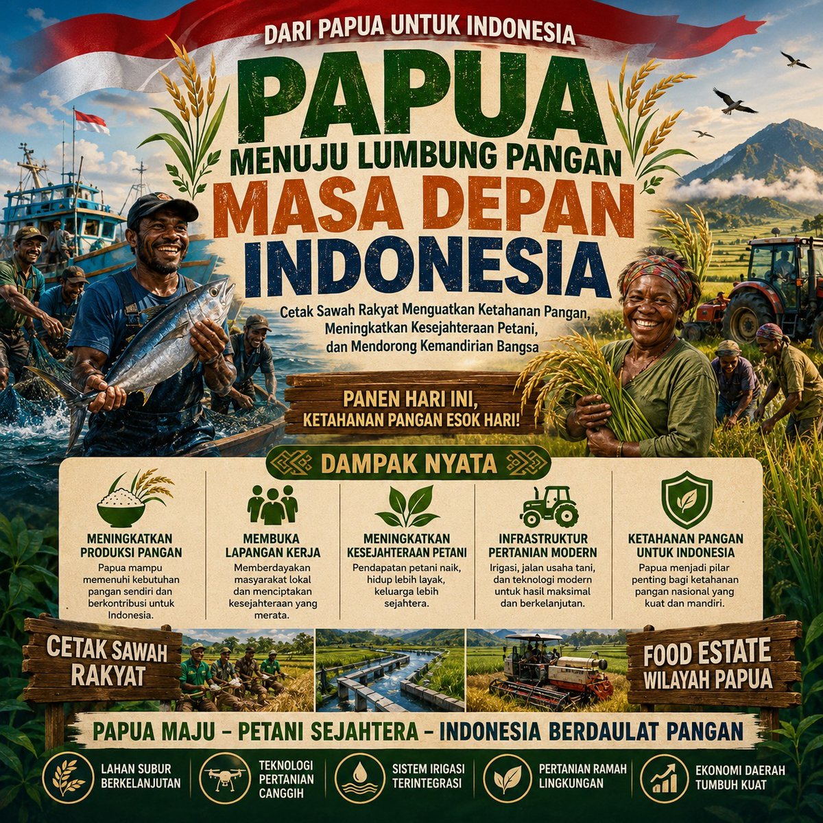InfoPapua7's tweet photo. Papua Menuju Lumbung Pangan Masa Depan Indonesia https://t.co/ldRBKf5nWi