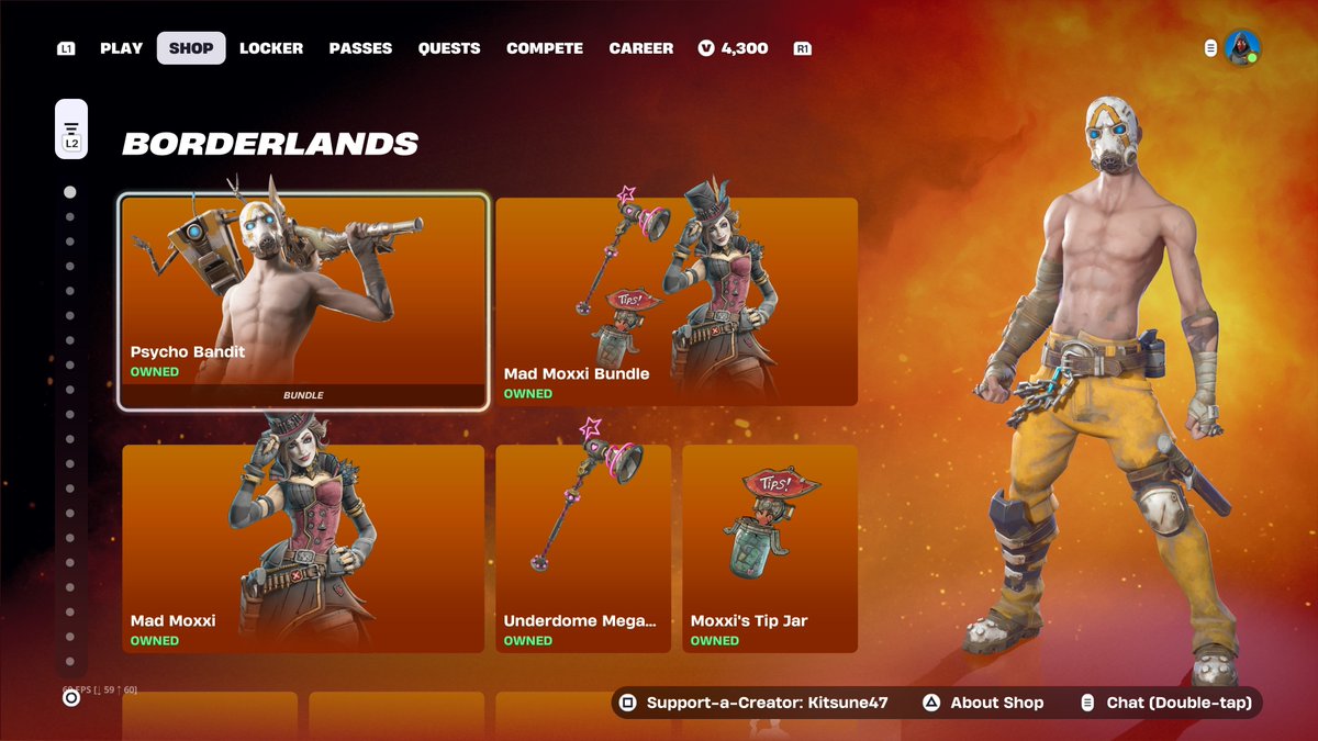 KidLaroiFNShop9's tweet photo. No

But yesterday we got the Warframe collab, pretty cool but just a skin &amp; Jam track? Come on..

Borderlands is back with The Psycho Bandit and Mad Moxxi

And from yesterday, Jolly July with Santa 'Brina, Snow Miku, Alpine Lexa, Chilly, Pingwin, Nog ops (gross) &amp; Yuletide ranger https://t.co/4gplwR8tFT