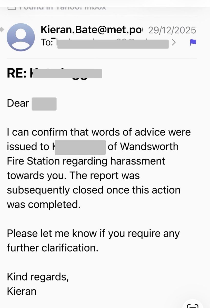 Lee55229109's tweet photo. @WhiteRibbon_UK 
LFB made false allegations to the police to silence this man and had him arrested because he bought bullying or females to their attention and they wanted to cover it up.
LFB were warned by police to stop harassing him concerning these matters. https://t.co/VRHH6swWz4
