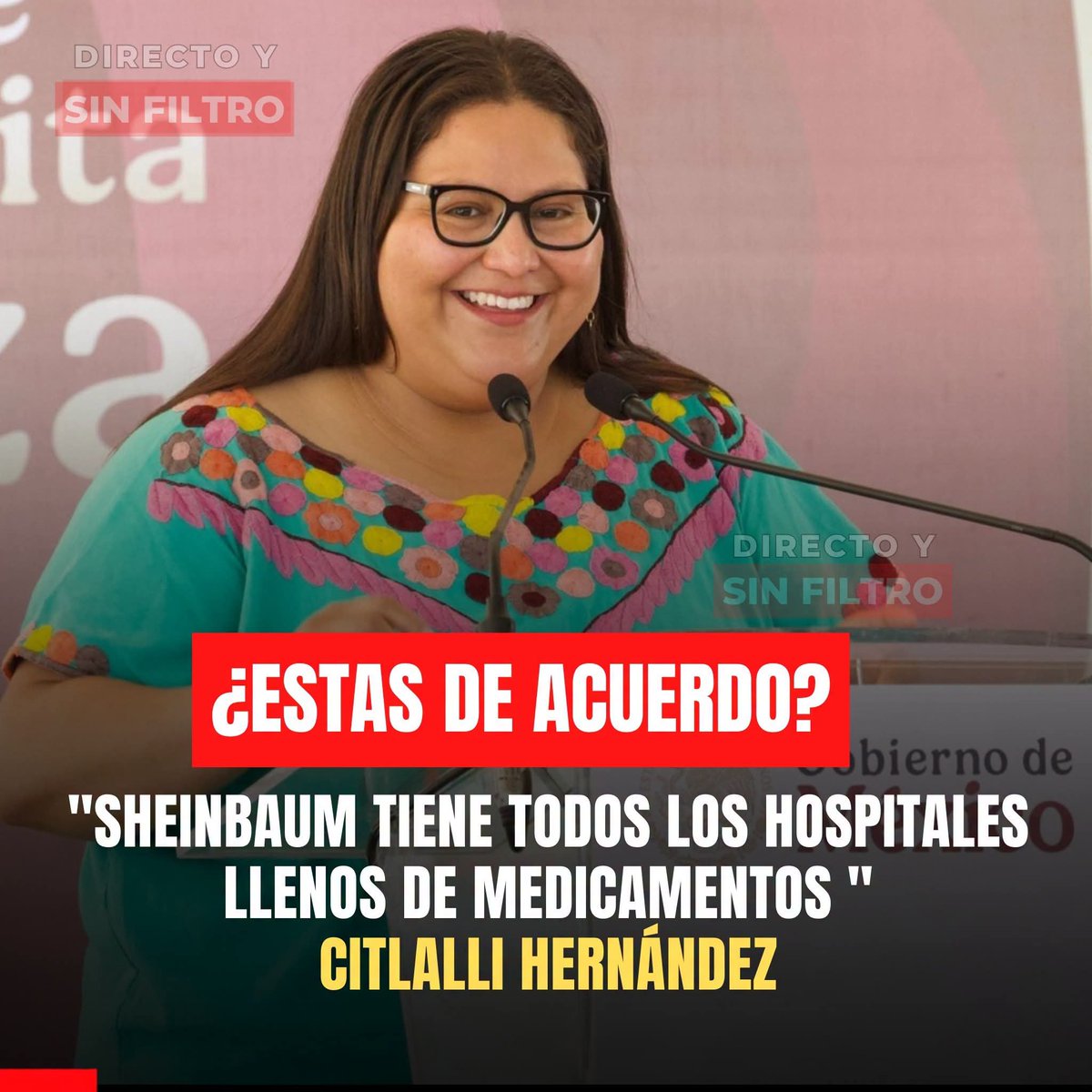 Ignacio31717255's tweet photo. ¿ ESTÁS DE ACUERDO CON ÉSTA GORDA IMBÉCIL ?

💬 Cuuuiiitlalli Hernández afirmó que los hospitales públicos en México, todos cuentan con el abasto de medicamentos necesario y aseguró que el gobierno de la presidenta Claudia Sheinbaum ha fortalecido el sistema de salud. 🤦.. https://t.co/J4iZOLxLxT
