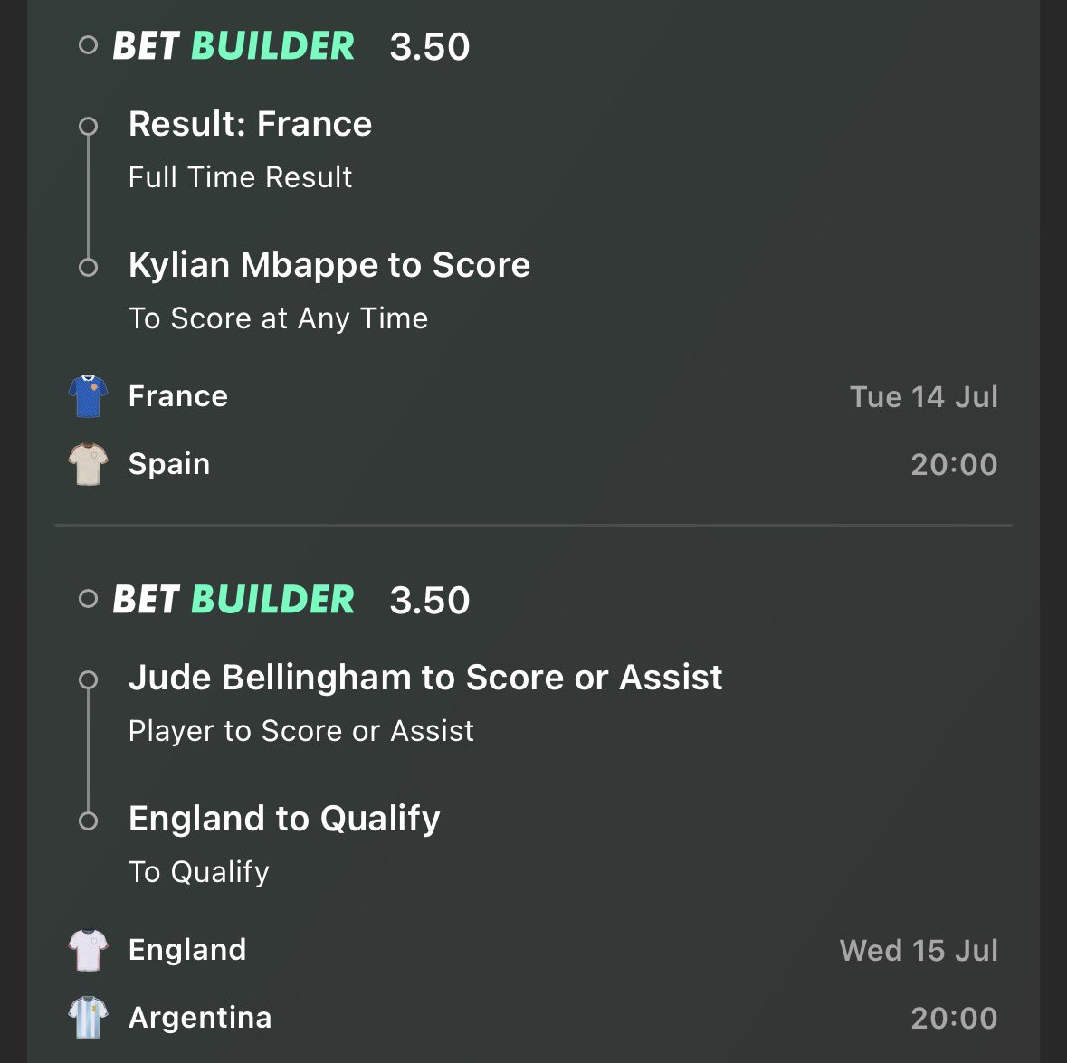theN01tipster's tweet photo. 🇫🇷 v 🏴󠁧󠁢󠁥󠁮󠁧󠁿 final and the madrid boys to do it? https://t.co/2clVcvFa0Y