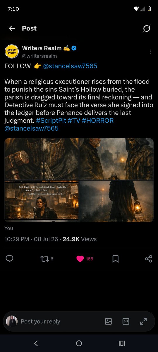 stancelsaw7565's tweet photo. Institutional silence. Generational harm. A reckoning no one escapes.  Season 1 complete. All scripts ready. Pitch deck + series bible locked.  Scripts scoring mid-8s to 9.5.  Who’s ready for what’s next? @scottderrickson
 @blumhouse
 @HBO
 @AMCNetworks
 @netflix
  #TVPilot #PrestigeHorror