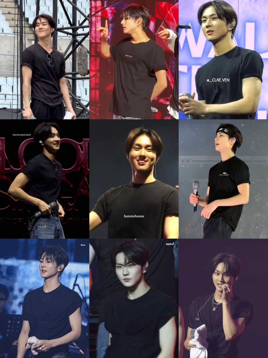 jungwonmy's tweet photo. nothing hits harder than jungwon in a black shirt https://t.co/U9rPEh6Gsm