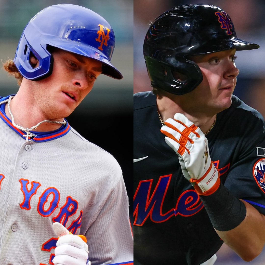 metsbatflip1's tweet photo. The kids’ numbers at the All-Star break:

Benge:

G: 94 | AB: 353 | AVG: .263 | H: 93 | RBI: 37 | HR: 11 | OPS: .728 | R: 52 | TB: 142 | 2B: 12 | SB: 15 | SO: 83 | BB: 29

Ewing:

G: 57 | AB: 196 | AVG: .276 | H: 54 | RBI: 24 | HR: 7 | OPS: .789 | R: 27 | TB: 86 | 2B: 9 | SB: 9 | SO: 57 | BB: 22

There are two more stars emerging in Queens, and their names are Carson Benge and A.J. Ewing!!🤩💙