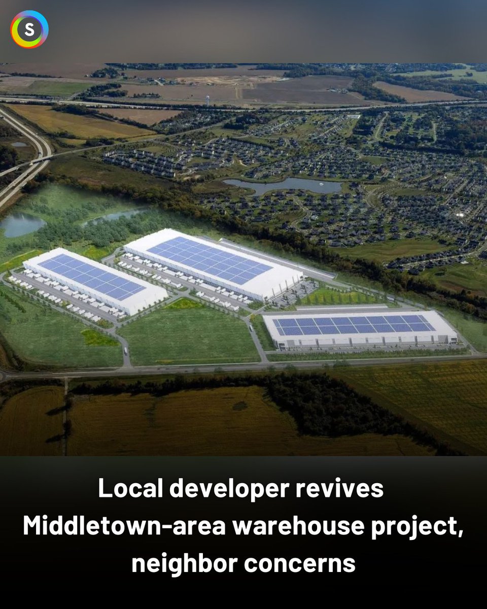 Spotlight302's tweet photo. A large industrial campus of three distribution warehouses has received new life after a local developer bought the project. Prior plans for development there had driven public concerns. Local leaders are now trying to respond. Read more: https://t.co/oJOusT1MXU https://t.co/fw0wWDLyx0