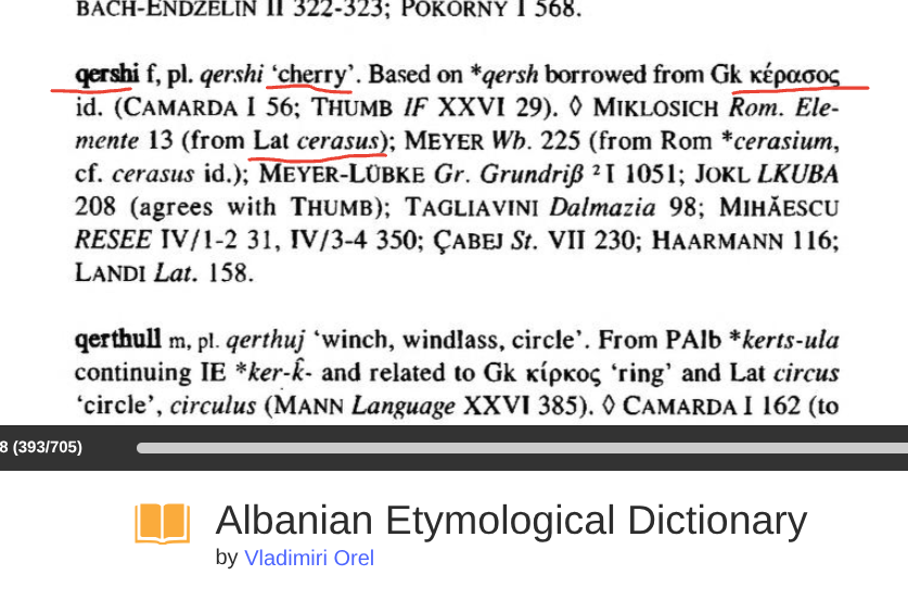 epirusgr's tweet photo. Crazy American woman with crazy eyes keeps spreading lies to Albanians to survive in Albania. 
 #Juno has nothing to do with Cherries but is the Roman equivalent of the Greek God Hera. Hera was primarily the goddess of marriage, women, childbirth, and family. She was the protector of the marriage bed and the legal bond between spouses. 
The word Qershi (cherry) in Albanian comes from Greek #κεράσι and Latin, copied and pasted from Greek #cerasus.  From Qershi(#κεράσι), comes Qershor (the month of June). 
Albanians have made up months. They have no ancient myth or literature.