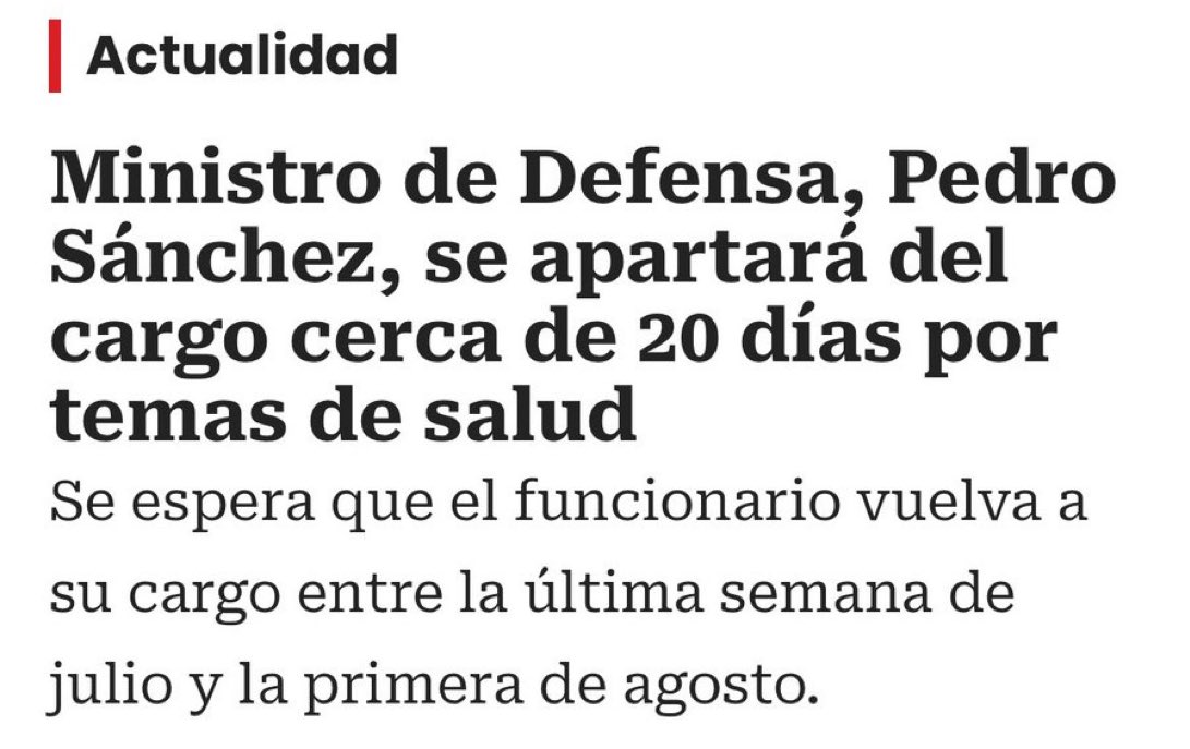 ByViral24's tweet photo. 🔴🇨🇴Tenemos información que @petrogustavo le pidió la renuncia a ministro de Defensa Pedro Sánchez por sus declaraciones de reconocer la legitimidad del presidente electo @ABDELAESPRIELLA

NO Es verdad que se retira por temas de salud https://t.co/BdCgBq6NYy