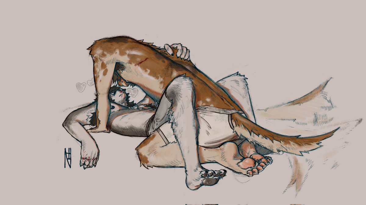 Zee_Glee's tweet photo. Roughhousing (CW suggestive) https://t.co/Wr2Uz7io6P