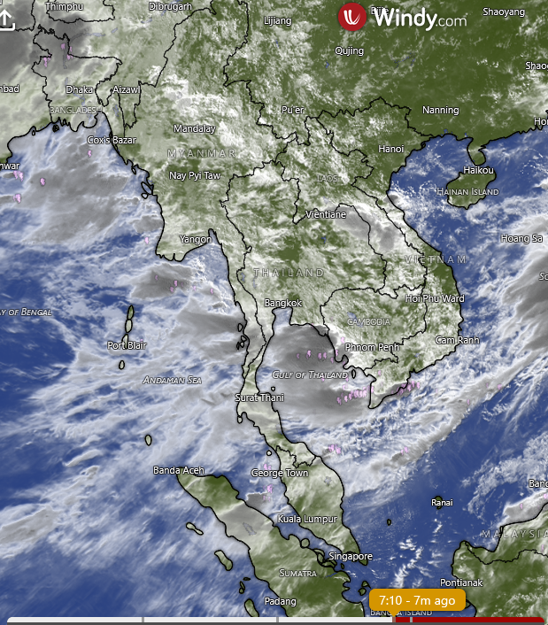 HelmutDuerrast's tweet photo. 13 Jul 26 07:10
RAIN (blue-green-yellow-red=higher intensity) for #Thailand #Bangkok and region; https://t.co/Q0Z3luT3Gj
with RAIN radar from https://t.co/6xsPTcYmf6
>#SWMonsoon RAIN
>STORM further NE over S China https://t.co/OS8v0b3AjX