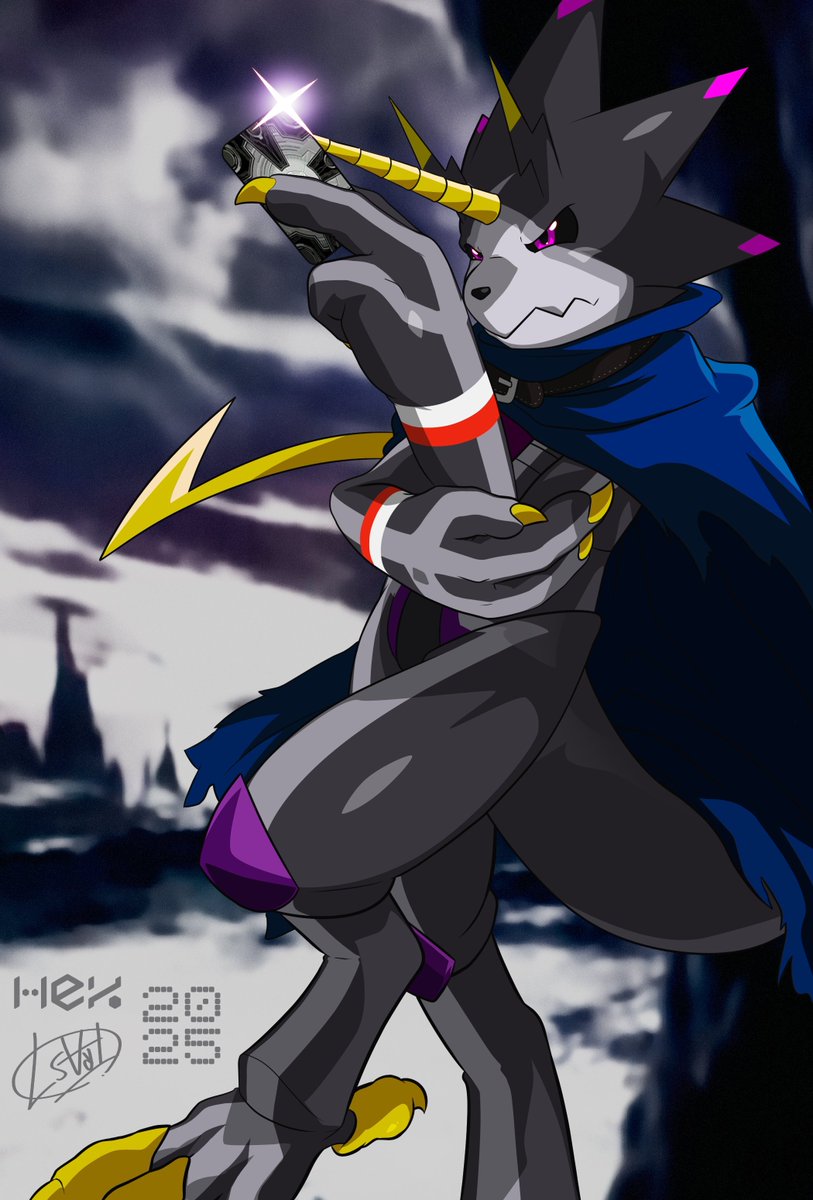 GulusPudi's tweet photo. Is there an artist here who has some free time and would be interested in drawing my OCs in their own style? #digimon #デジモン #DigitalMonsters #gammamon #gulusgammamon #digimonOC #digimonfanart https://t.co/bLb4GBdxqo