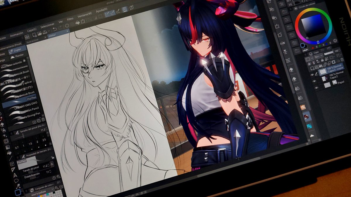 levolaita's tweet photo. #Wip #Shiku from #NTE https://t.co/j4YmjHWguk