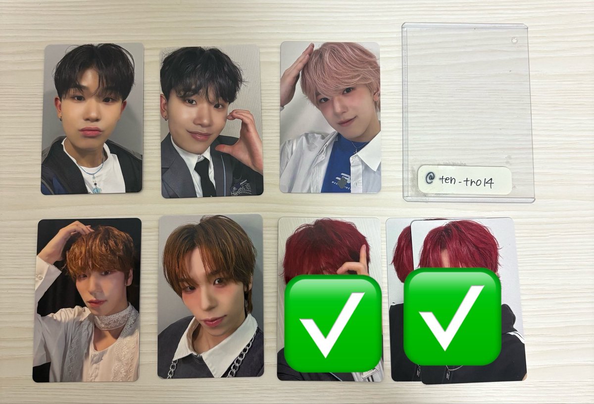 ten_tro14's tweet photo. PRODUCE 101 JAPAN 新世界 日プ新世界 ファイナル トレカ 交換

求 安部（ポジ評♾）＞その他安部（練習着以外過去弾チェキなど異種も可）

譲 画像
1枚目1段目はポジ評との交換優先
2枚目は買取も可

郵送希望 

検索からご気軽にお声掛けくださいませ。 https://t.co/wuhiGWoNga