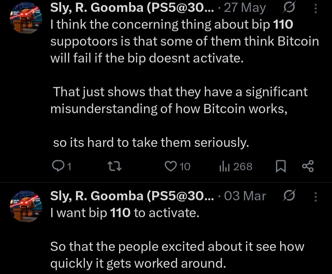 BTCtoOblivion's tweet photo. @SlyGoomba 🖕🖕🖕 https://t.co/VtMrqnWYoG