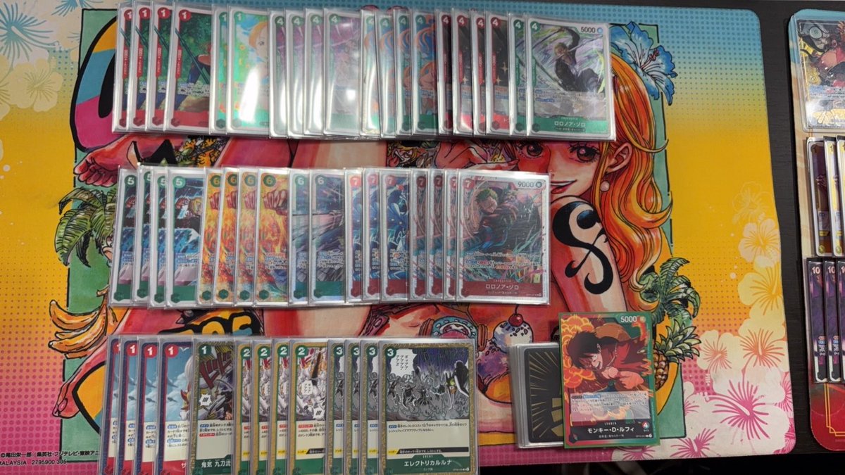 dr_nft_bros_92's tweet photo. 準優勝🥈

ぽにのファンチーム

まっくす　緑ミホーク　　5-3
ヨルノ　　赤緑ルフィ　　8-0
モモ　　　黒黄ティーチ　4-4

ヨルノさん強すぎ。 https://t.co/Hlxj2GNXUC