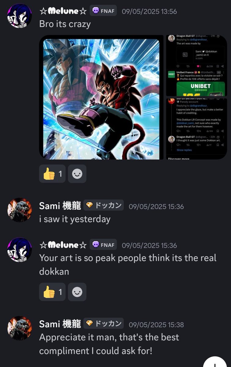 dokamurconcept's tweet photo. @dokkan_sami Back then we were talking a lot since the dokkan concept community was even more niche than today and people were kinda knowing everybody.he were giving me tips for my concept for the art and passive etv etc. we was even suposed to do a collab https://t.co/7ko3fXEQAv