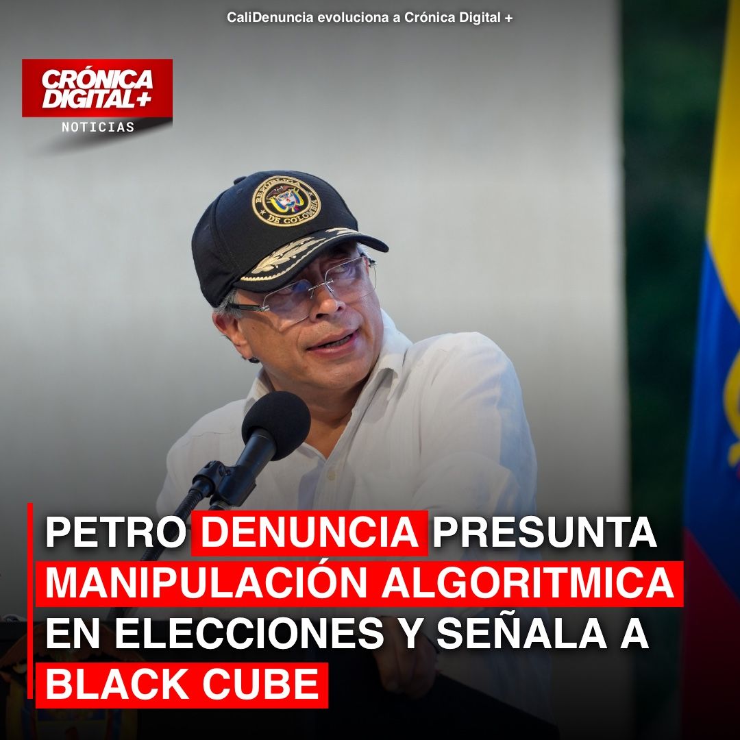 calidenunciante's tweet photo. El presidente Gustavo Petro ha encendido las alarmas en el panorama político colombiano al acusar una supuesta injerencia tecnológica y extranjera en las elecciones presidenciales de 2026. Según Petro, herramientas de inteligencia artificial y algoritmos habrían alterado el resultado electoral que dio como ganador al presidente electo Abelardo de la Espriella. En una publicación en X, el mandatario afirmó que Colombia enfrenta un “peligro inmenso para la democracia global”, sugiriendo que mecanismos tecnológicos podrían “reemplazar los votos con algoritmos”.

🔗 Lee la noticia completa en: https://t.co/XDsCQXXS4y