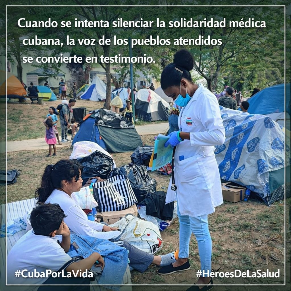 ElVaquerito59's tweet photo. Nada, ni Nadie podrá apagar  la Solidaridad Médica de Cuba sobre el Planeta.
#CubaPorLaPaz 
#CubaCoopera 
@CubaMINREX https://t.co/bH52gXgPUs