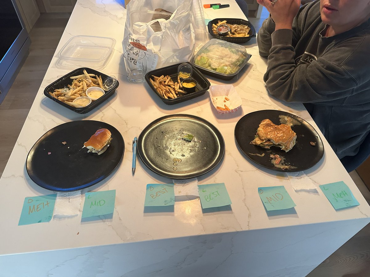 Dylangonsal's tweet photo. East bay Burger sampling. Which was the best? https://t.co/lY2wKP18yO