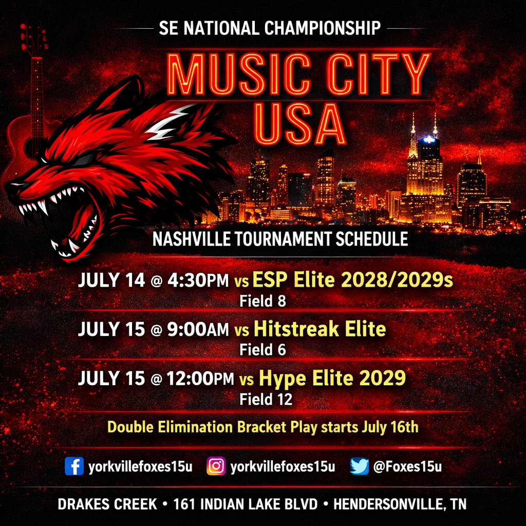 Foxes15u's tweet photo. 🎤 On the road again.... I can't wait to get on the road again....  Quick turn around to the @USSSA SE Nationals in Hendersonville, TN! @ChiPlayerWatch @NAIA @NCAASoftball @SoftbalAmerica @rsmidwest @LineDsoftball @PrepSoftball #classof2028 #classof2029 #ILSoftball https://t.co/tlRjSxd2ED