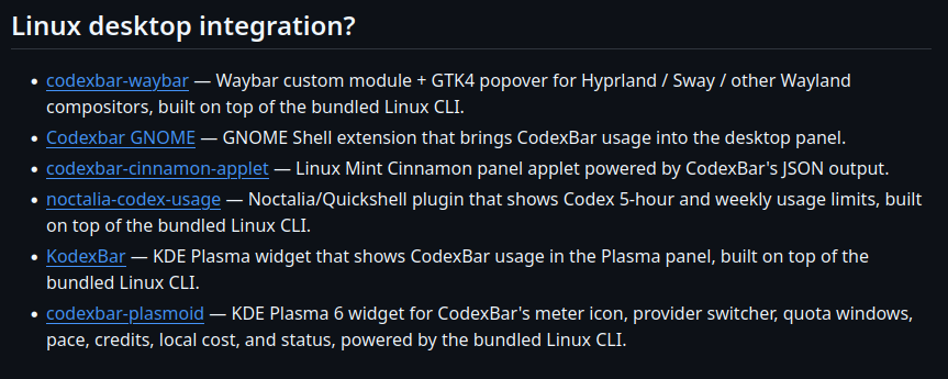 CruzCod3's tweet photo. @midudev Acabo de ver que tiene integración gráfica con Linux, por ejemplo en GNOME con una extensión. https://t.co/FyzNjMO8Jw