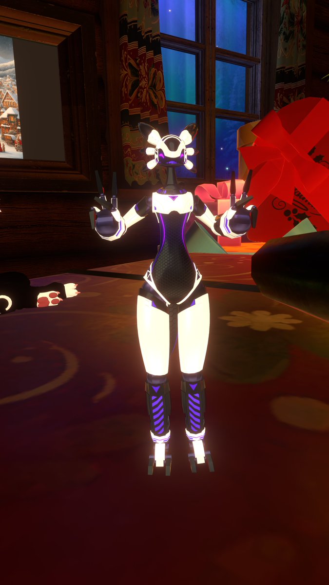 Shade_Chibitora's tweet photo. i have decided to fully embrace the xenotl species (base model and im assuming species made by @yabunake) as my main vrchat avatar and form for my OC! show yabunake some love and spread the Xenotl love! https://t.co/fr1JVdULHv
