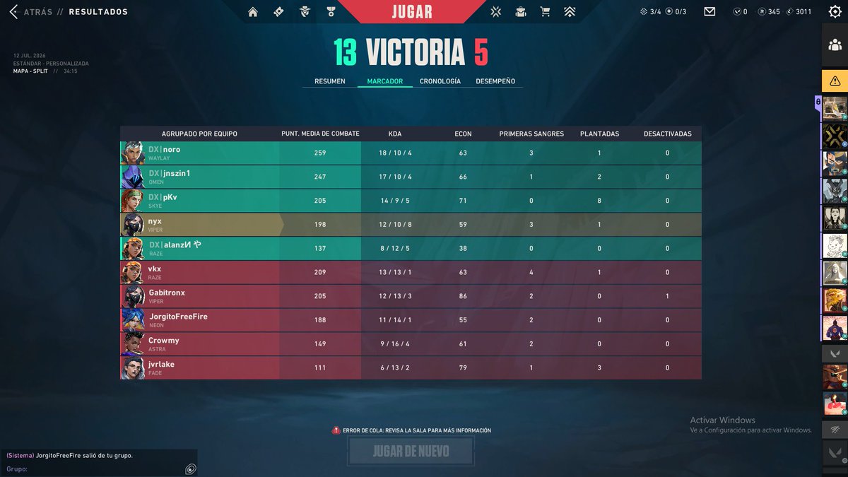 alvnzeenvlr's tweet photo. 1x0 vs #UCH en la @esports_ecl  no muy feliz con mi rendimiento pero mi equipo es demasiado bueno<3 @nyx16y @pKvfps @jnszin1 @norovlrr @alonsox470 https://t.co/hnsuGVzccT