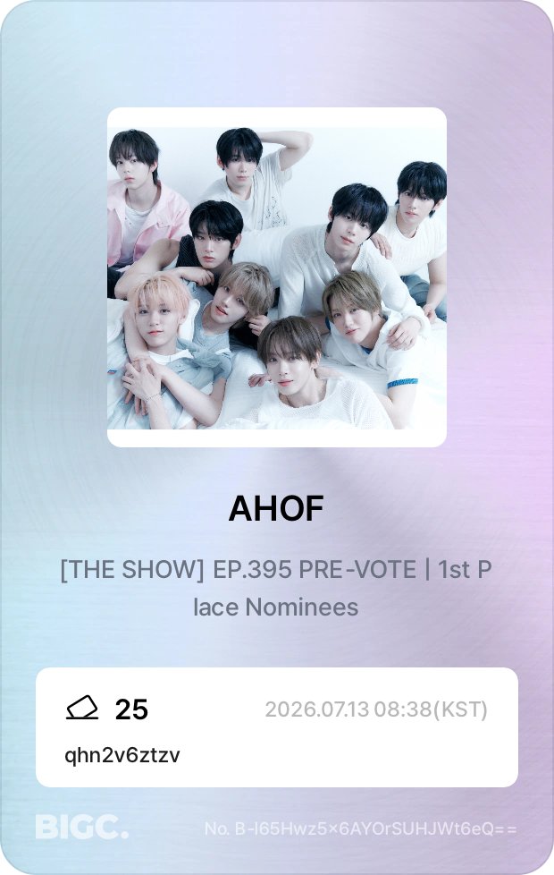 Shartweeets's tweet photo. dropped my votes, let’s go #AHOF #AHOF_3rdMiniAlbum #RUNTOYOU https://t.co/UZgoa60rjy
