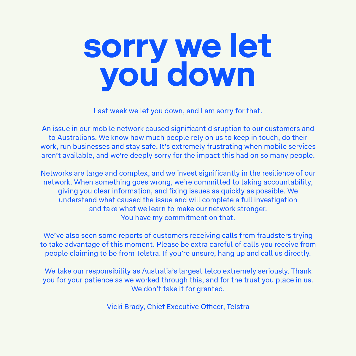 Telstra tweet media
