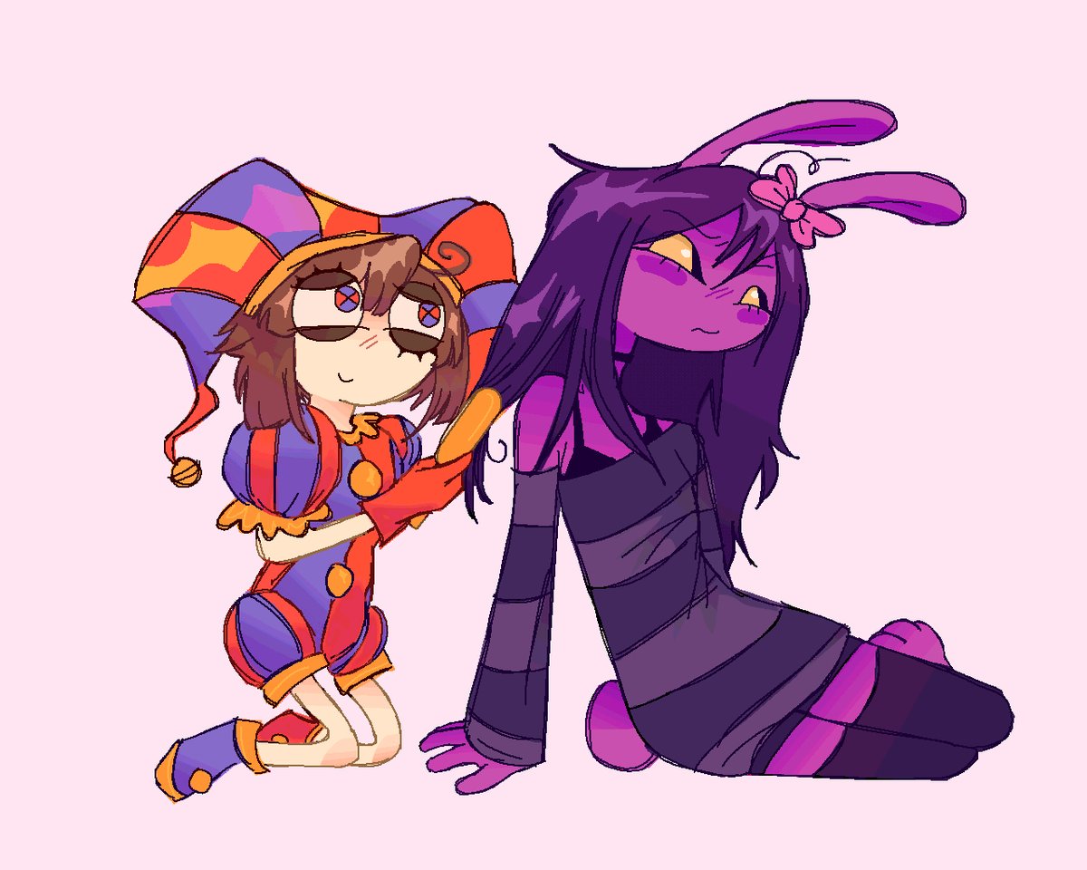 fujoshitxd's tweet photo. she'd never admit she enjoys this  
#funnybunny #tadc #theamazingdigitalcircus #jax #pomni https://t.co/dRbrORt6Jr