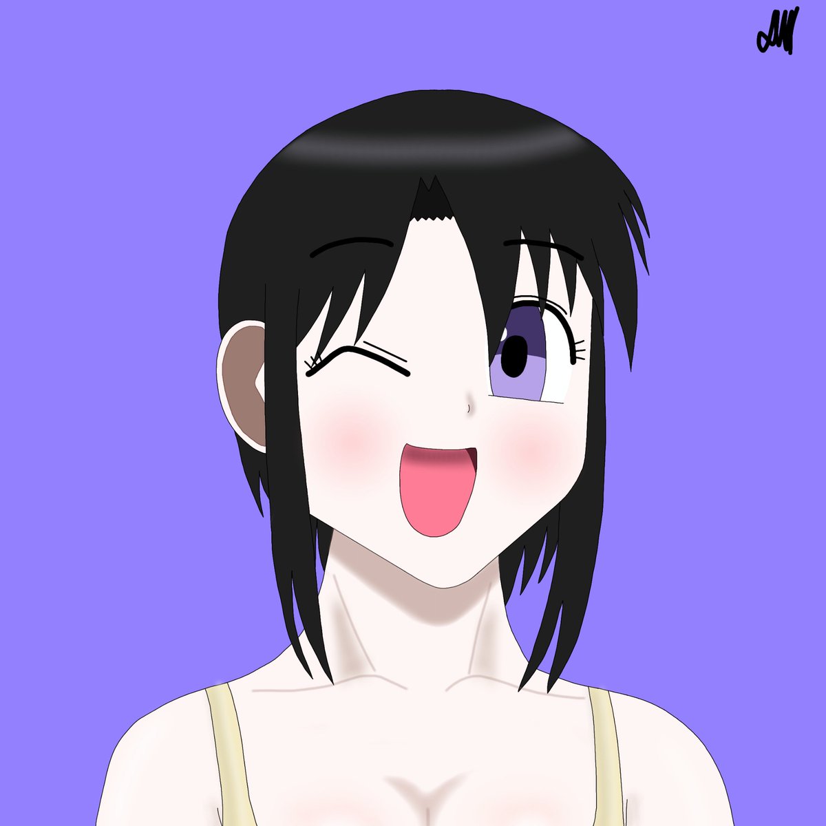 D_draws0930's tweet photo. So, I decided to create an icon for this account 
#NewProfilePic #AzumangaDaioh #あずまんが大王 #NyamoKurosawa #MinamoKurosawa https://t.co/O2Yjsho6Et