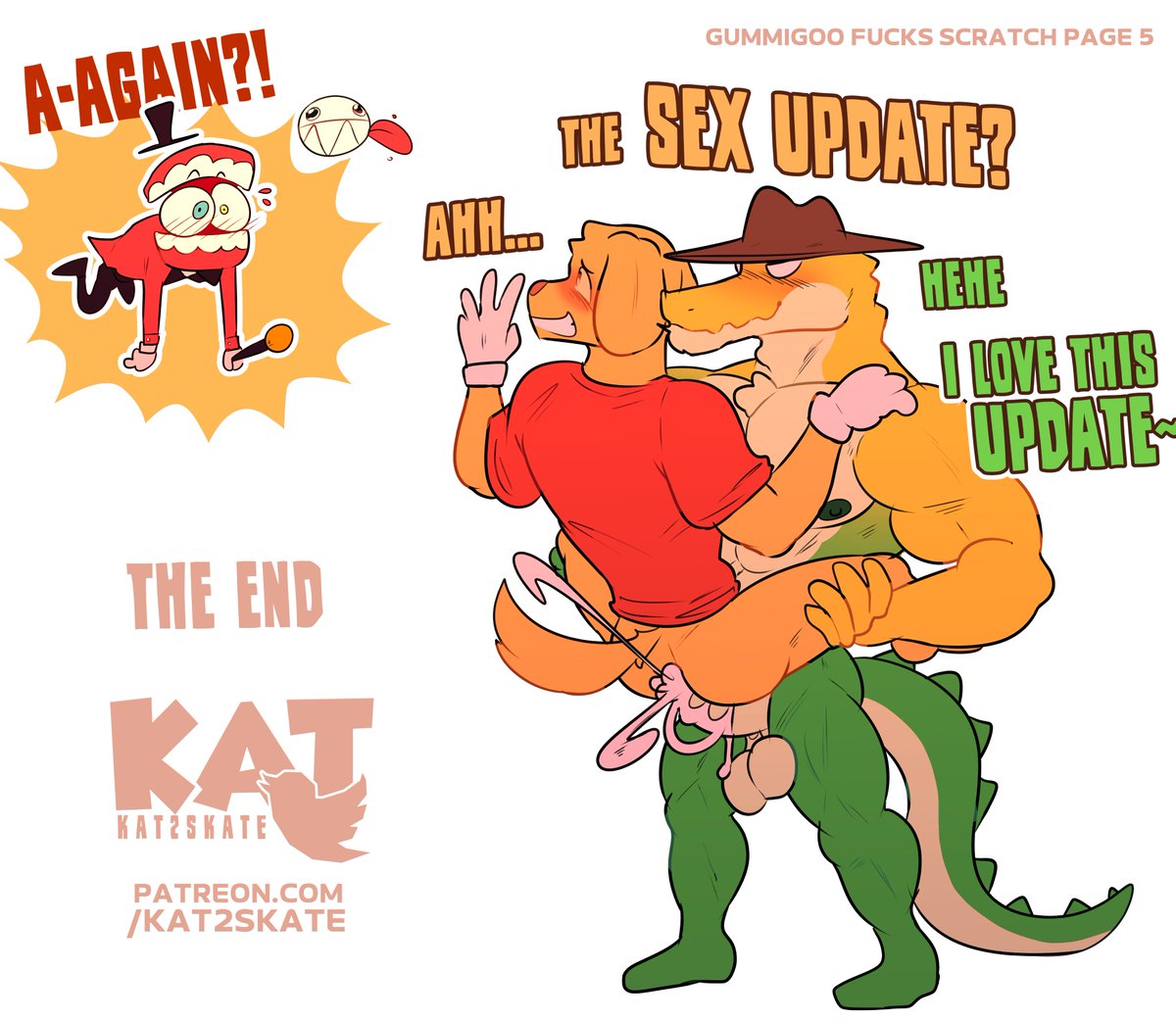 Kat2Skate's tweet photo. 🔥🐊GUMMIGOO FUCKS SCRATCH!🐊🔥| 🔞FINAL PAGE🔞

💚: Watch full sketches on my patreon! ;D

#NSFW #gummigoofanart #scratchtadc #TADC #kat2skate #gaybara #furry #furryart #furryartwork #furryfandom