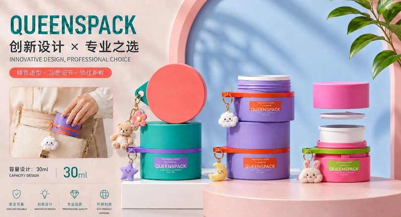 QueensPackEmma's tweet photo. 💛 Queenspack: Conceptual Mini Jars, Craft New Beauty Aesthetics
#queenspack
#customizeddesign 
#packagingsolutions https://t.co/pi4yiIhPWz