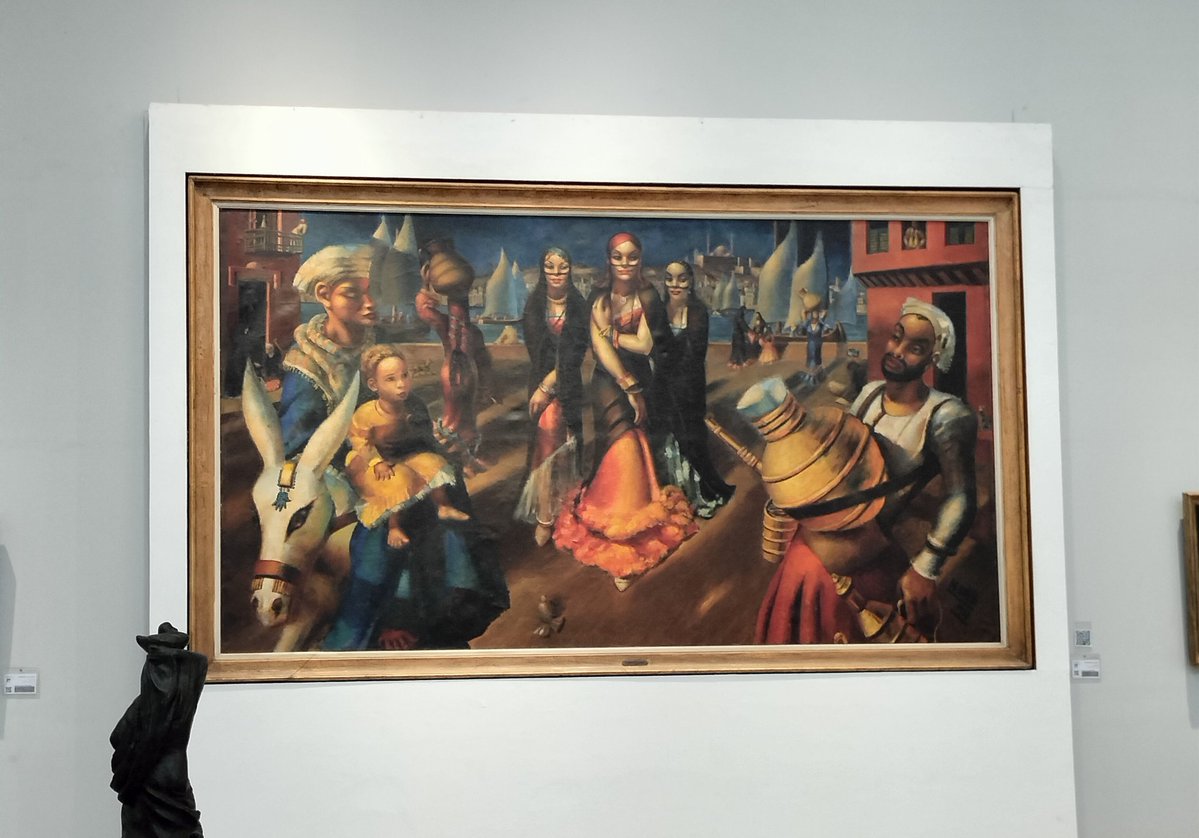 DannyMoharram's tweet photo. A moment with Mahmoud Said’s iconic Banat Bahari at the Museum of Modern Art. Absolutely mesmerizing. https://t.co/95ZFsK9SD5