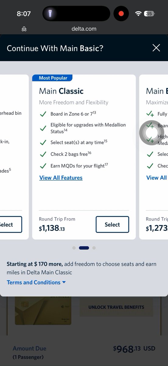 chiaracagg's tweet photo. @Delta has tried to convince me that two bags means one bag per way totalling 2 bags. I paid over a thousand dollars for this flight and I think @Delta has to be held accountable for the offers they send out. https://t.co/MLlzJ2R1mD