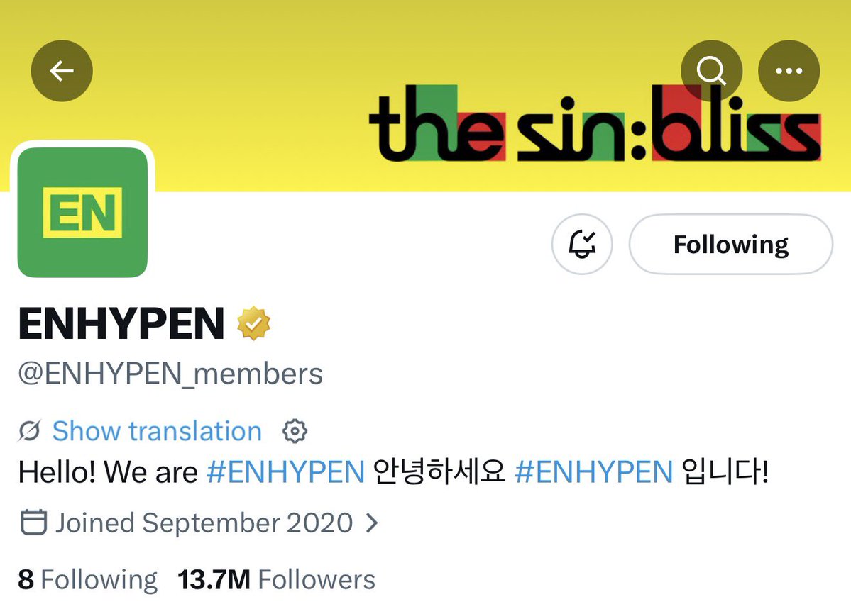 enhypenupdates's tweet photo. [INFO] 260713

@ENHYPEN_members, @ENHYPEN, @ENHYPEN_JP changed their layouts to THE SIN : BLISS! 

ENHYPEN’s Weverse layout has been updated as well. 💚

#THE_SIN_BLISS #ENHYPEN #엔하이픈 https://t.co/fJZFekIt0p