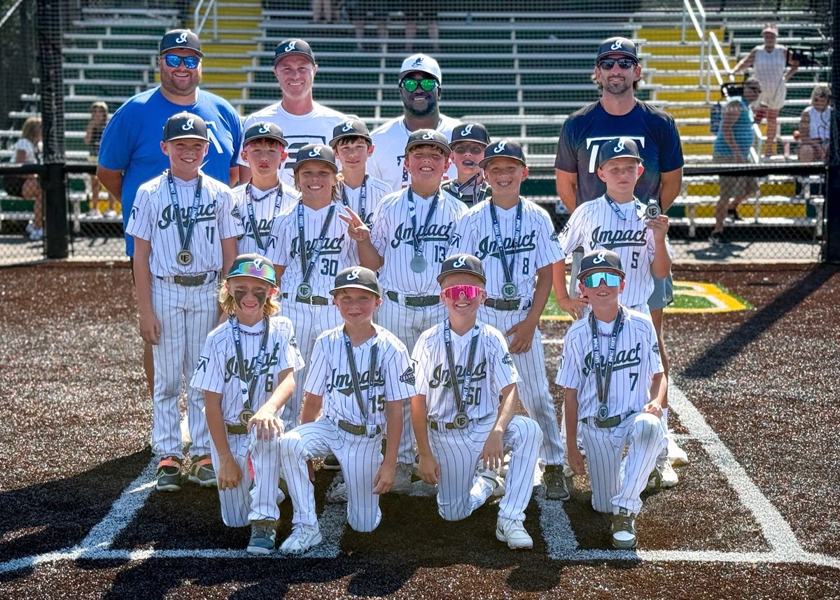 ImpactSportsGB's tweet photo. Congratulations to 9U Royal for taking 2nd Place in the Summer Showdown!🥈⚾️
#isaproud #makeanimpact #baseball https://t.co/6Lls1Yoqwn