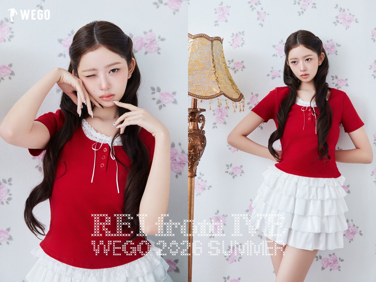 oricon's tweet photo. IVE・REI、ガーリーな新ビジュアル披露
「WEGO 2026 SUMMER」17日から展開
https://t.co/x5yxpqupWS

💕7000円以上購入でプレゼントGET
一部店舗でウィンドウ掲出＆大型パネルの設置 https://t.co/dntfW4UXd2