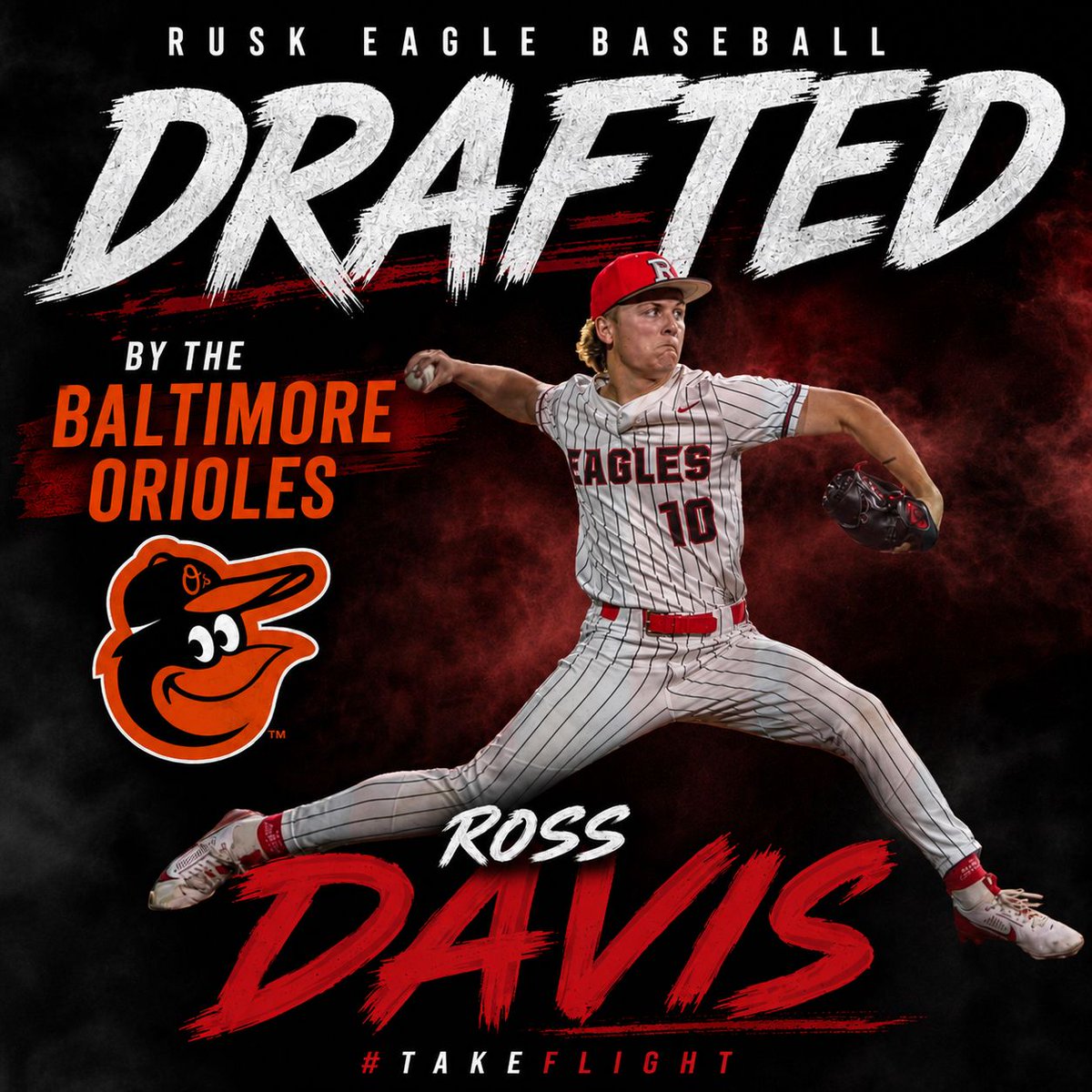 notlikerUSk's tweet photo. Congratulations to our own Rusk Eagle, Ross Davis, on being drafted by the Baltimore Orioles! Your hard work, dedication, and determination have paid off! We are proud of you! 

#TakeFlight https://t.co/4SdZoBE3MW