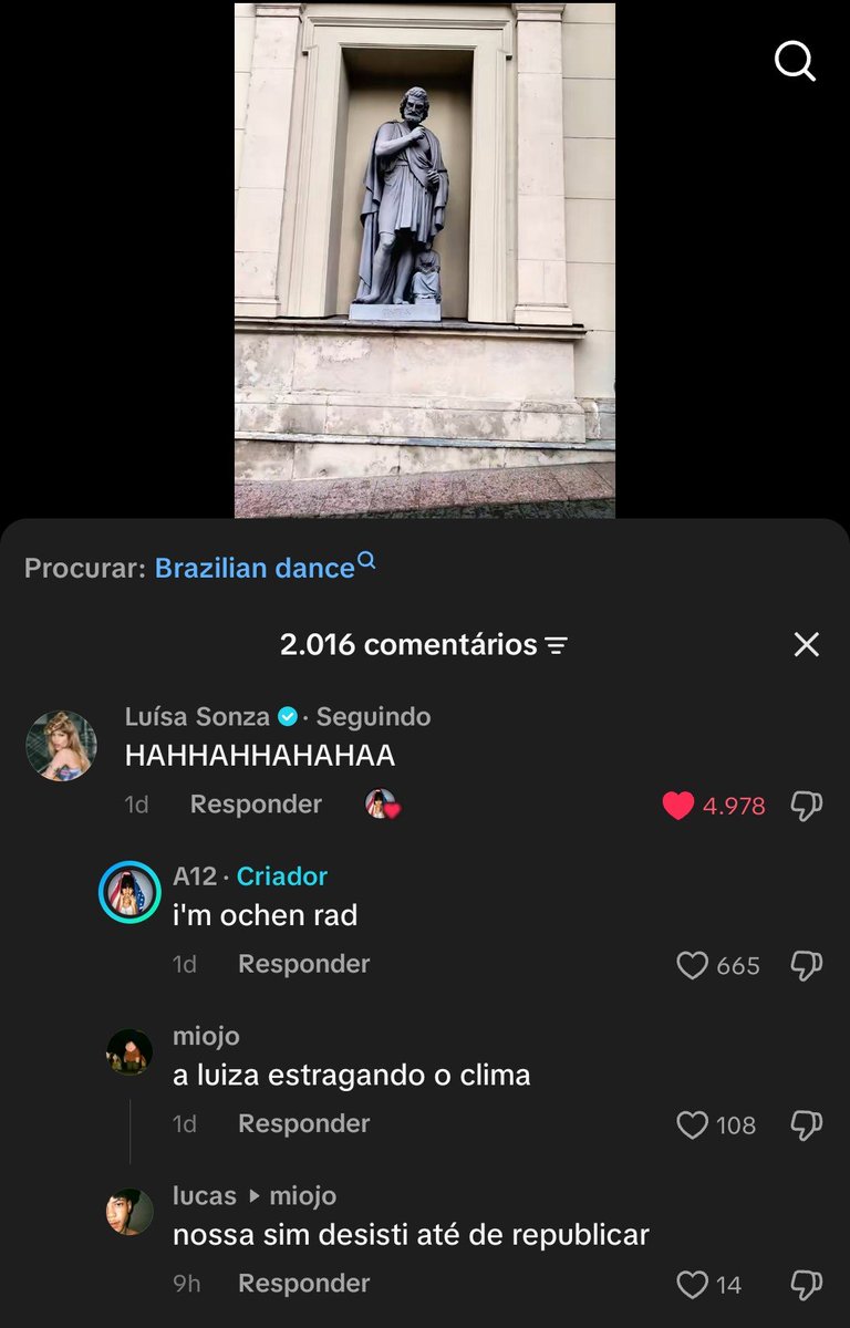 vinyhipocrita's tweet photo. o povo do tktk sempre pessando pra cima da luísa não aguento https://t.co/IOwmykfMLl